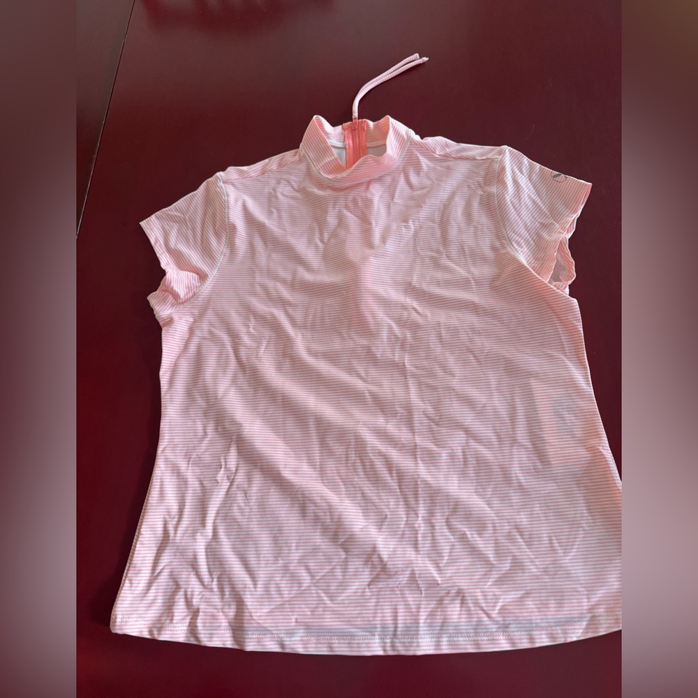 Carve Designs Light Pink Striped sun shirt